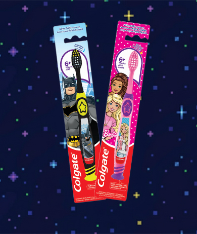 Colgate® Kids Barbie & Batman 6+ Years Toothbrush