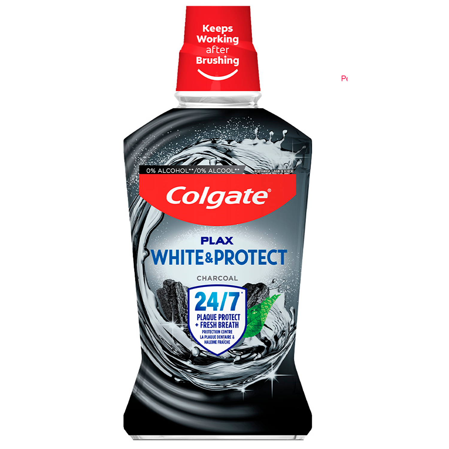 Colgate Plax Multiprotection Mouthwash, Charcoal, 500ml