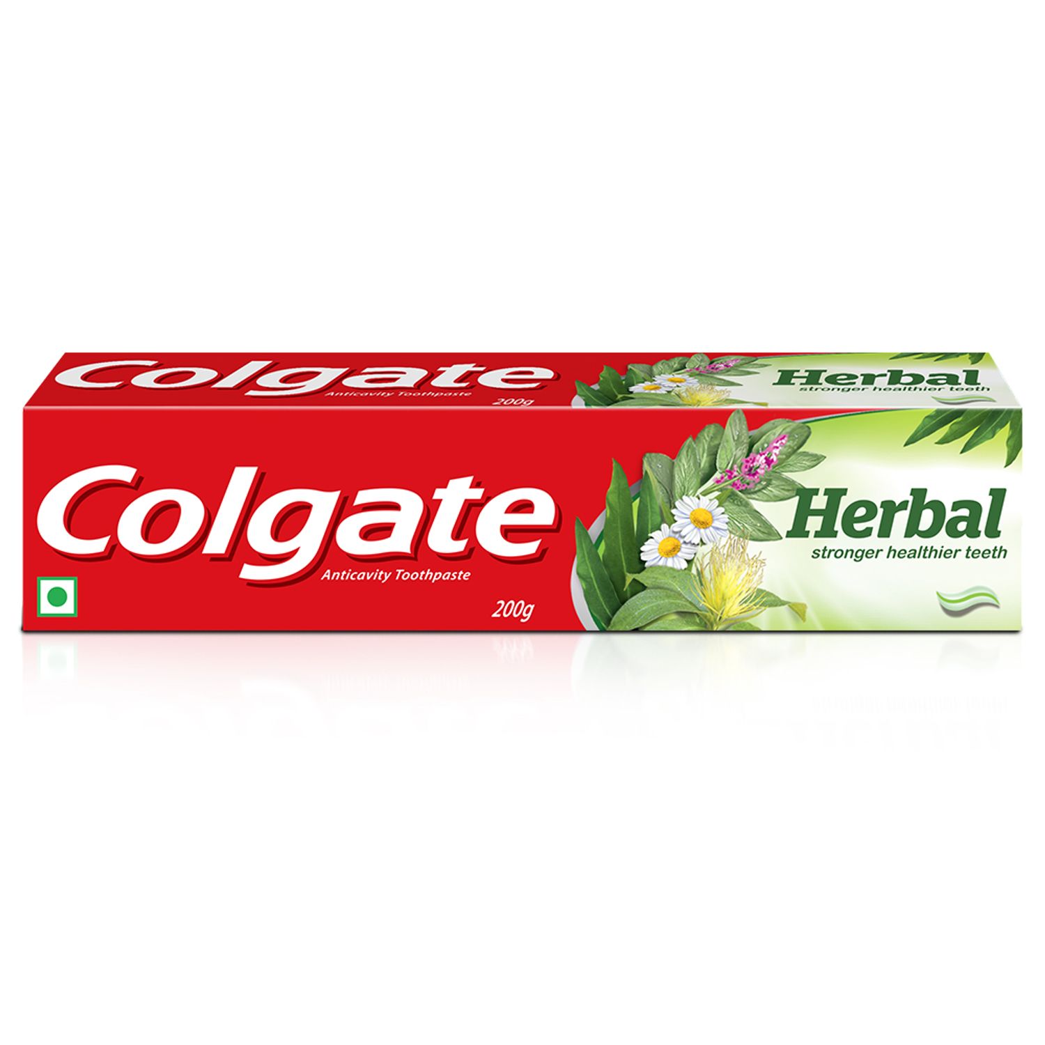 Colgate Herbal Flouride Toothpaste with natural ingredients and calcium